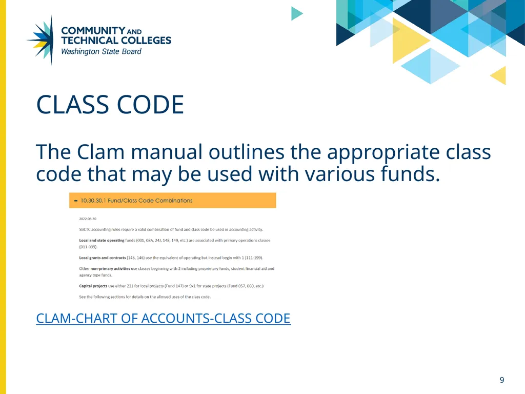 Funds & class codes April 26, 2024 Sue Willis - slide 9 of 24