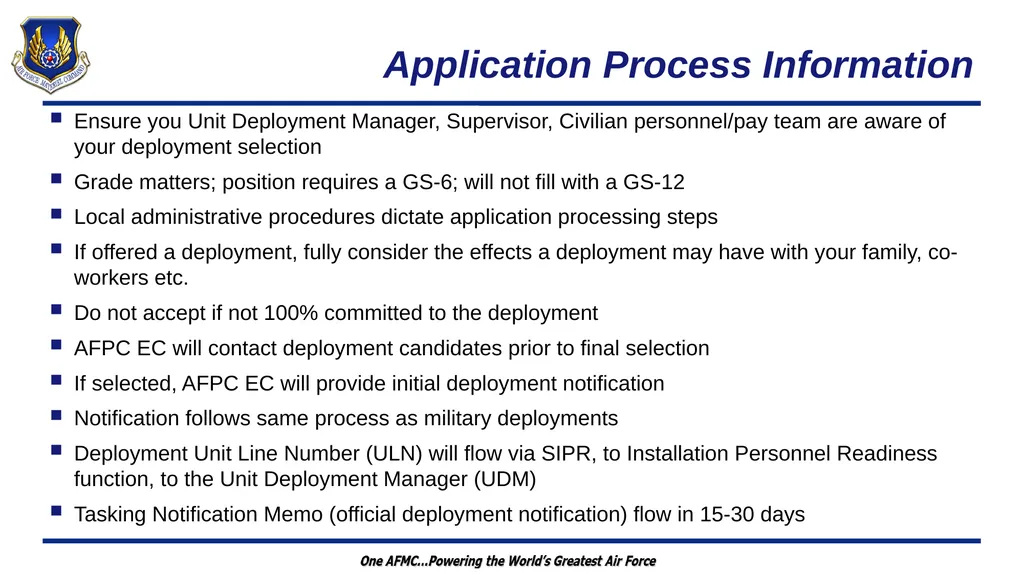 Wartime Planning and Contingency Operations (FM - slide 26 of 27