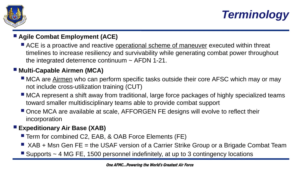 Wartime Planning and Contingency Operations (FM - slide 16 of 27