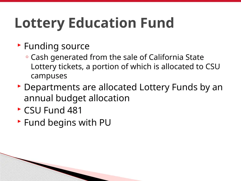 Finance Overview CSU East Bay June 2011 - slide 25 of 47
