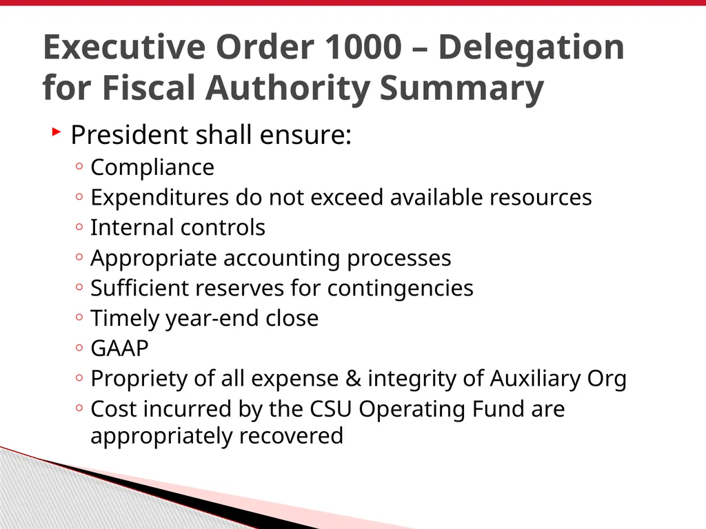 Finance Overview CSU East Bay June 2011 - slide 16 of 47