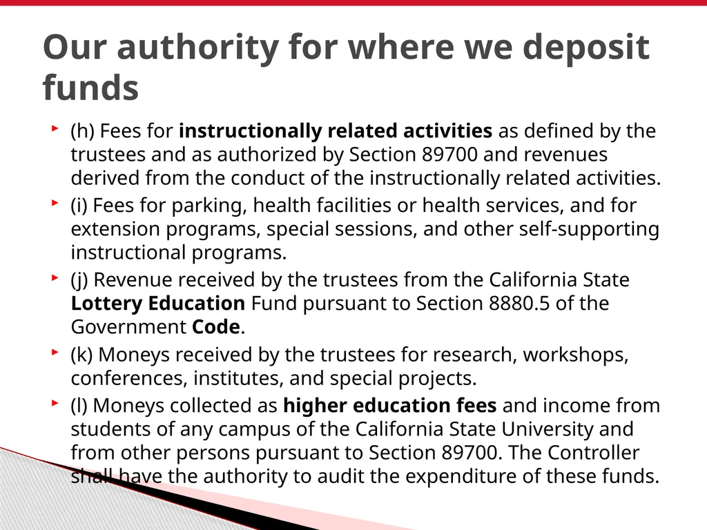 Finance Overview CSU East Bay June 2011 - slide 13 of 47