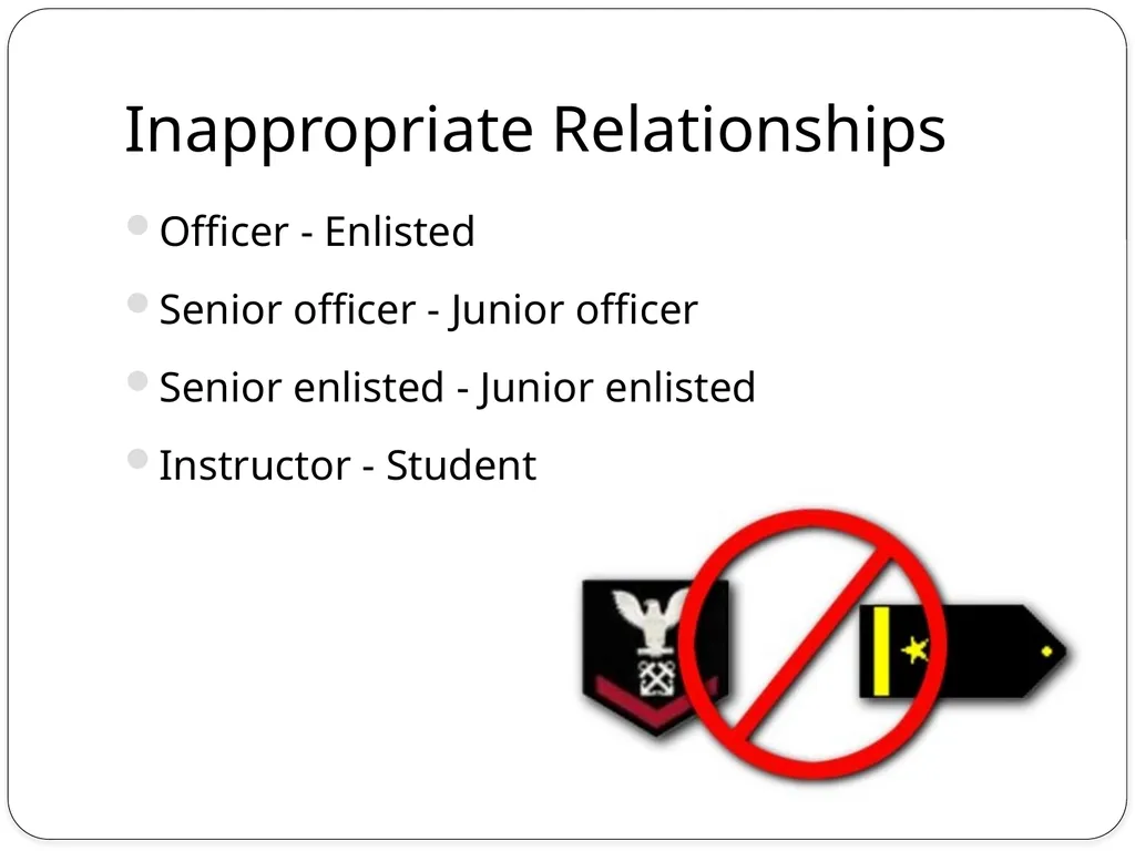 Fraternization Learning Topics Know its definition - slide 6 of 15