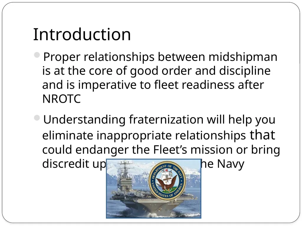 Fraternization Learning Topics Know its definition - slide 3 of 15