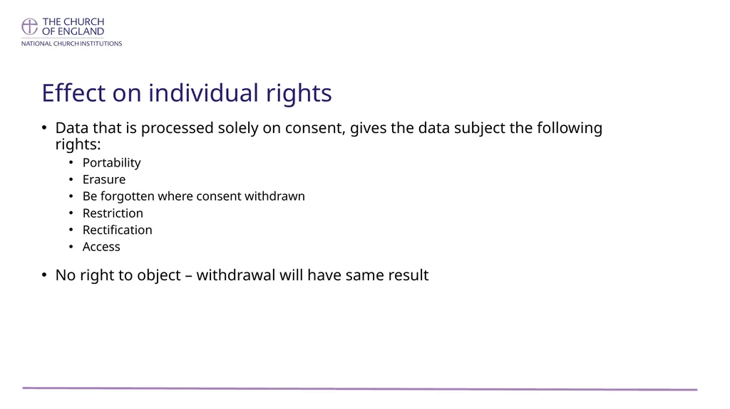 GDPR and Consent (includes slides 21- 22 that are - slide 18 of 22