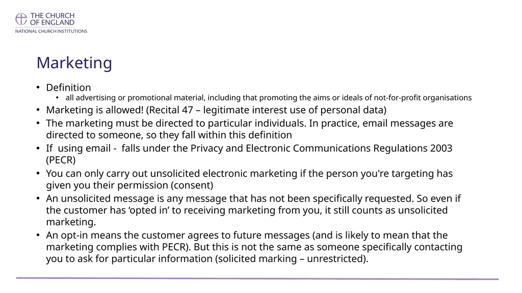 GDPR and Consent (includes slides 21- 22 that are - slide 20 of 22