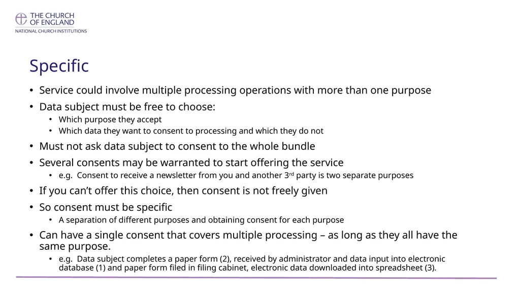 GDPR and Consent (includes slides 21- 22 that are - slide 12 of 22