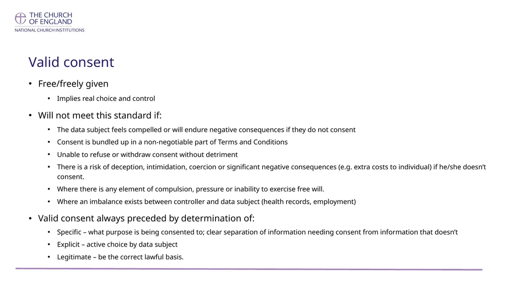 GDPR and Consent (includes slides 21- 22 that are - slide 4 of 22