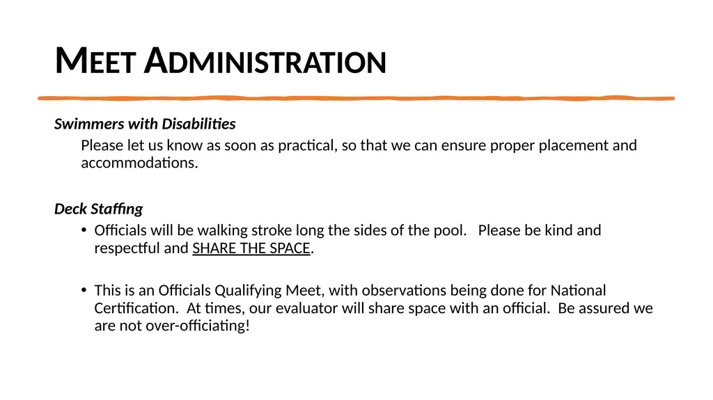 Central Zone Speedo Sectionals Technical/Coaches - slide 20 of 33