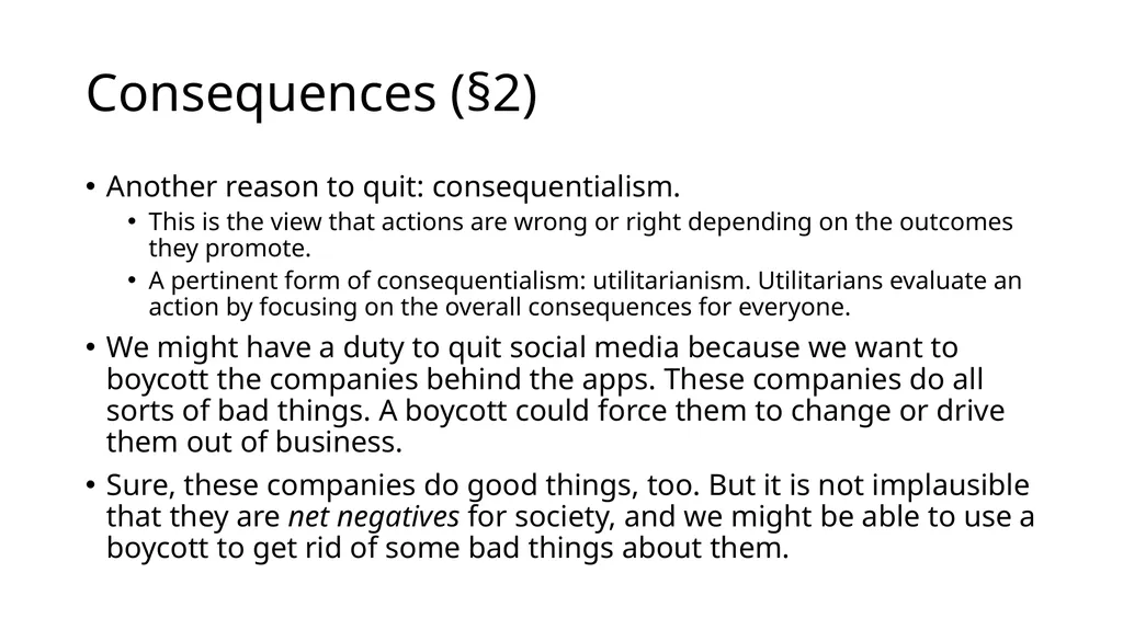 An Introduction to the Ethics of Social Media - slide 4 of 9