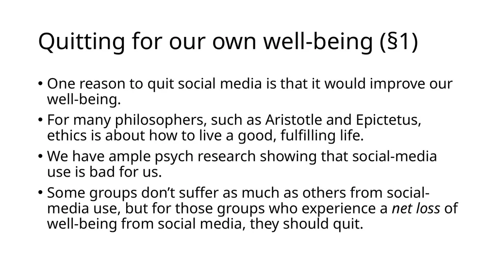 An Introduction to the Ethics of Social Media - slide 2 of 9