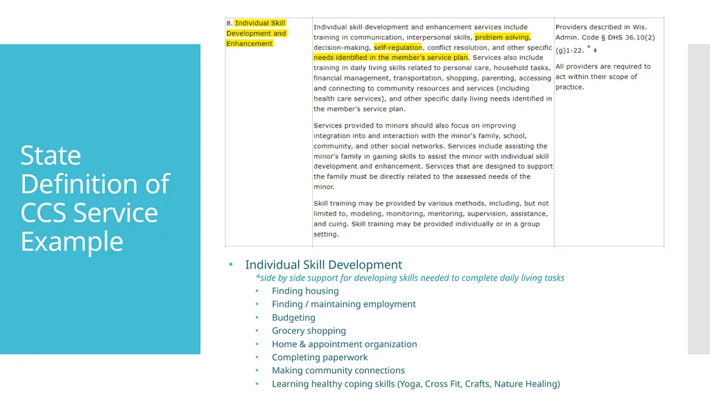 Comprehensive Community Services Prospective - slide 6 of 14