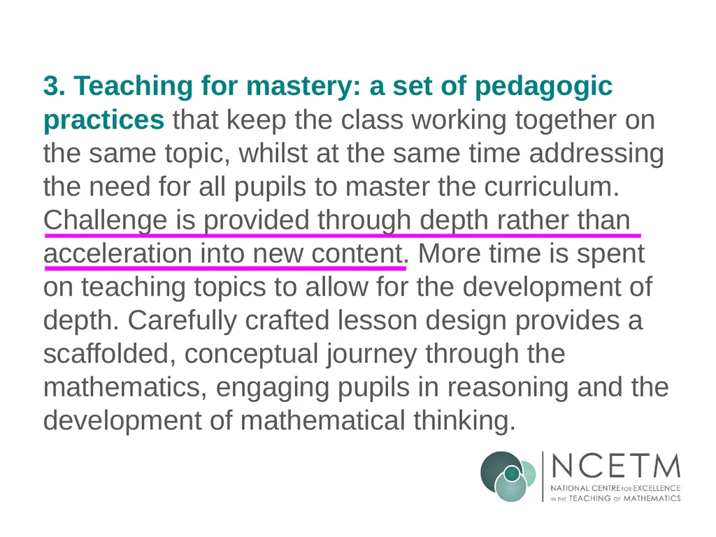 Secondary Teaching for Mastery Initial Teacher - slide 12 of 25