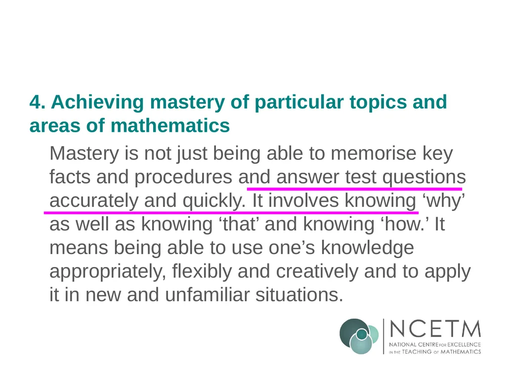 Secondary Teaching for Mastery Initial Teacher - slide 13 of 25