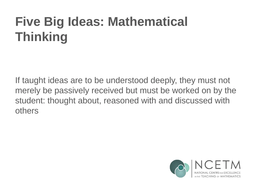 Secondary Teaching for Mastery Initial Teacher - slide 17 of 25
