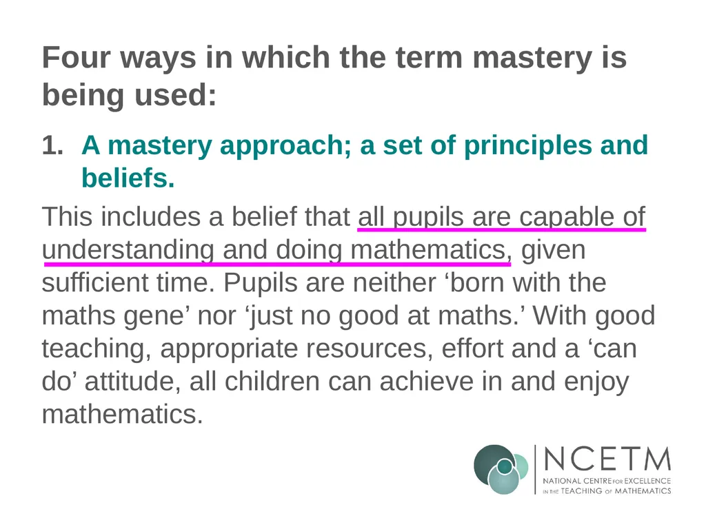 Secondary Teaching for Mastery Initial Teacher - slide 10 of 25
