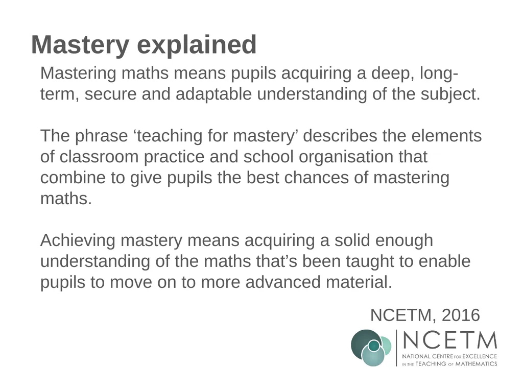 Secondary Teaching for Mastery Initial Teacher - slide 6 of 25
