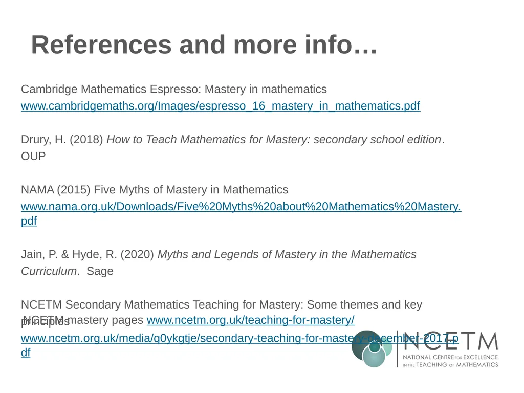 Secondary Teaching for Mastery Initial Teacher - slide 23 of 25