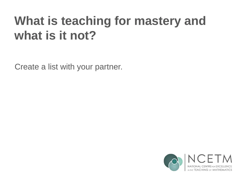 Secondary Teaching for Mastery Initial Teacher - slide 9 of 25