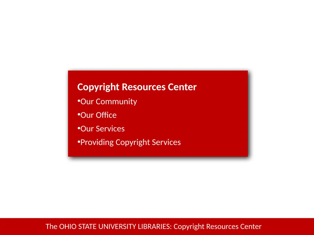 Copyright Services @Kent State University - slide 13 of 44