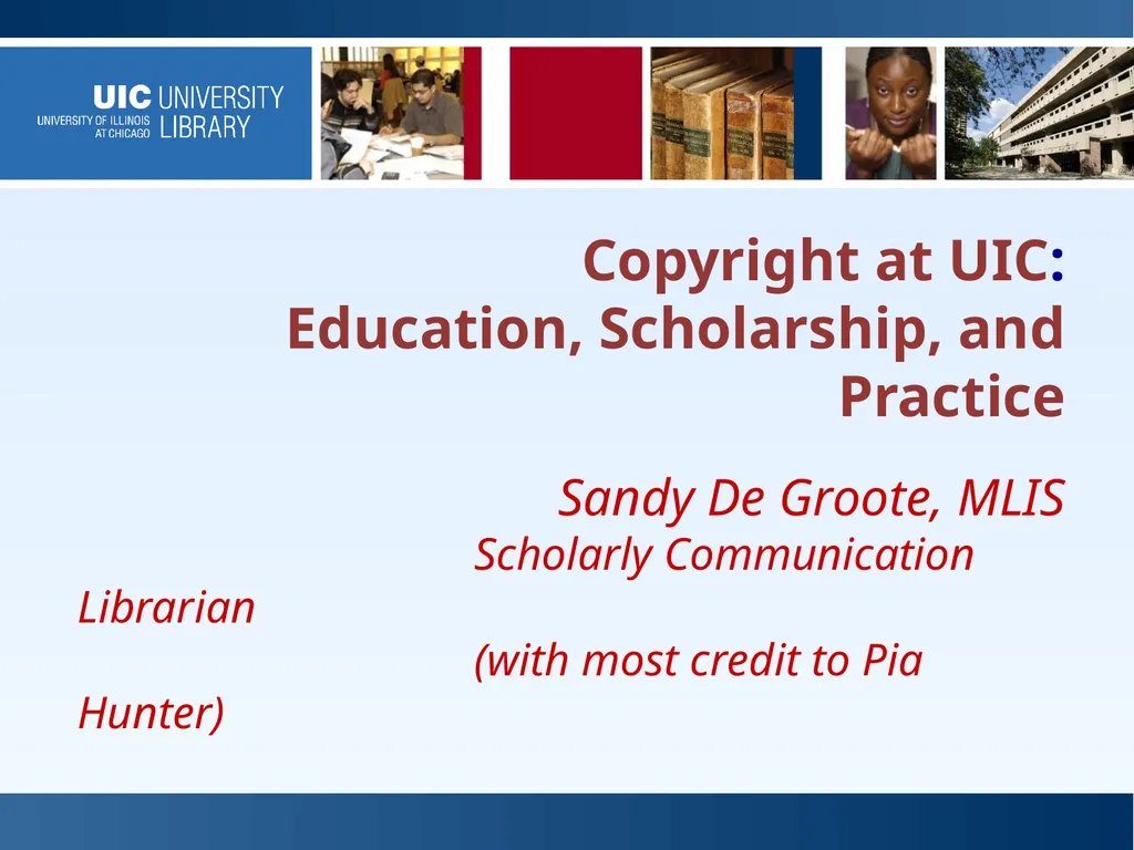 Copyright Services @Kent State University - slide 31 of 44