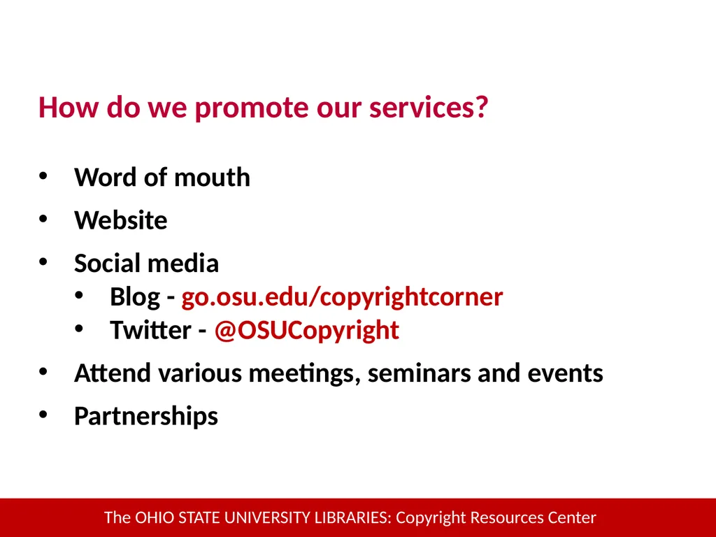 Copyright Services @Kent State University - slide 23 of 44