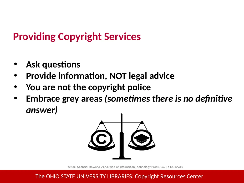 Copyright Services @Kent State University - slide 28 of 44
