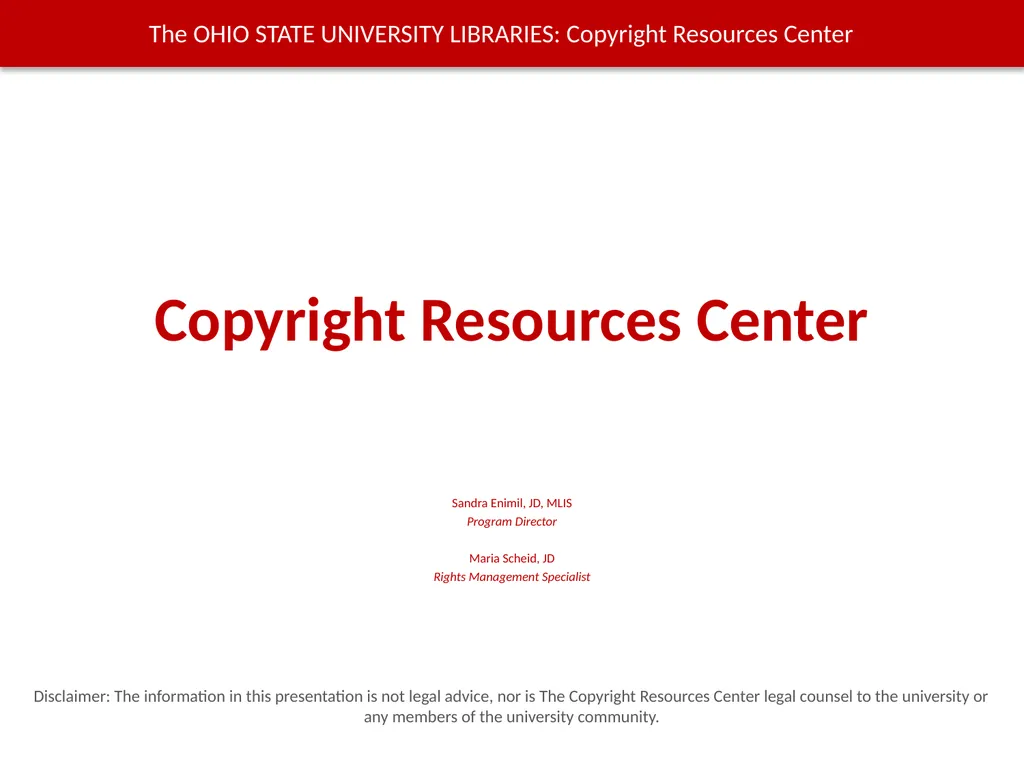 Copyright Services @Kent State University - slide 12 of 44