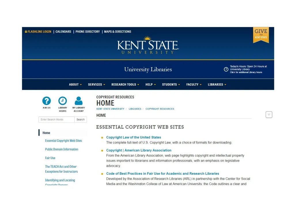 Copyright Services @Kent State University - slide 5 of 44