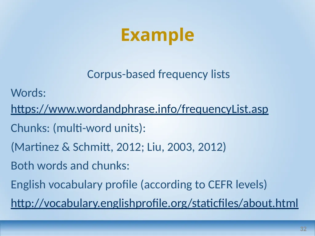 Applied linguistics research: a teacher's - slide 32 of 71