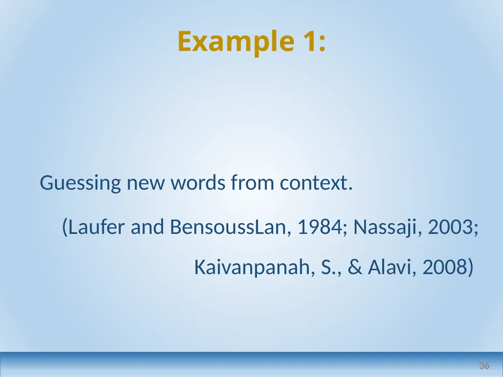 Applied linguistics research: a teacher's - slide 36 of 71