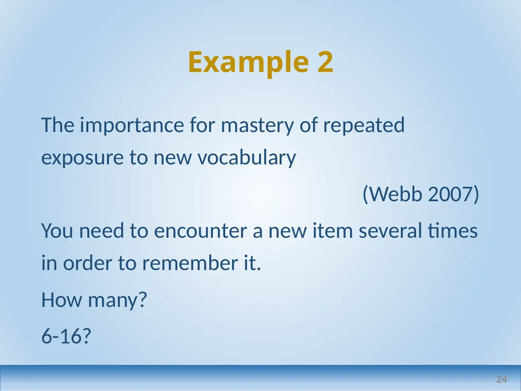 Applied linguistics research: a teacher's - slide 24 of 71