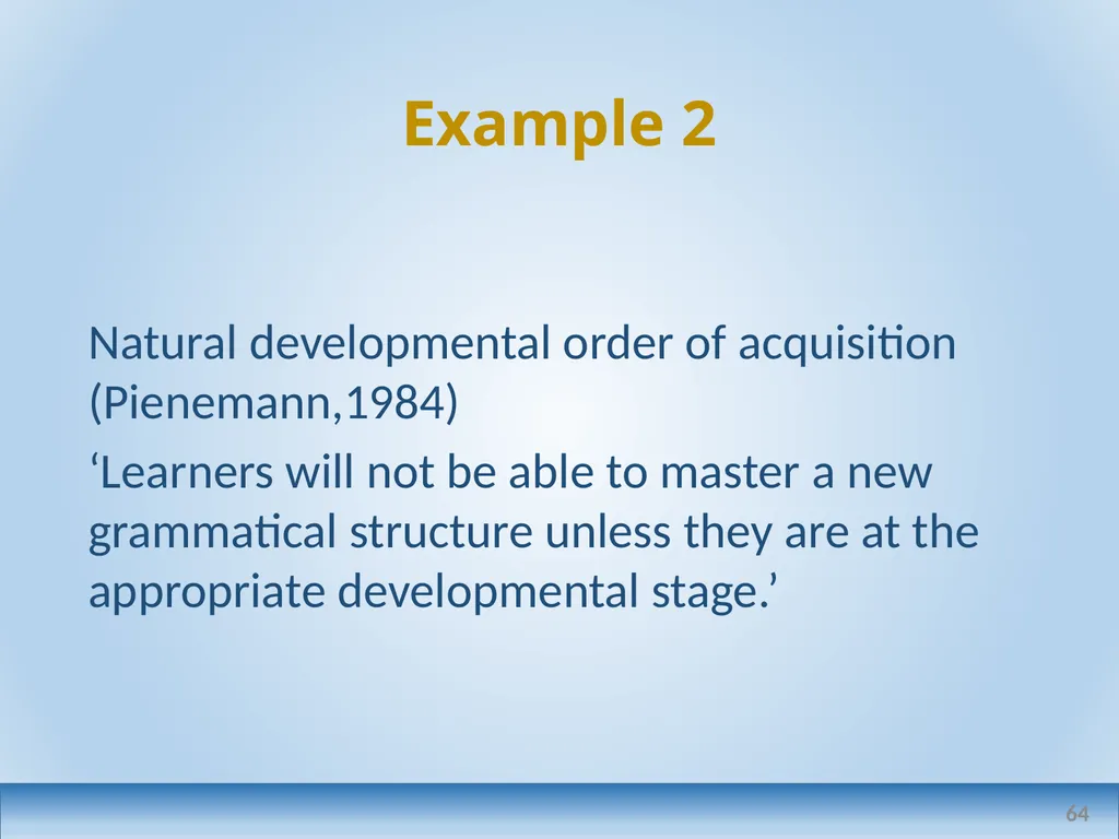 Applied linguistics research: a teacher's - slide 64 of 71