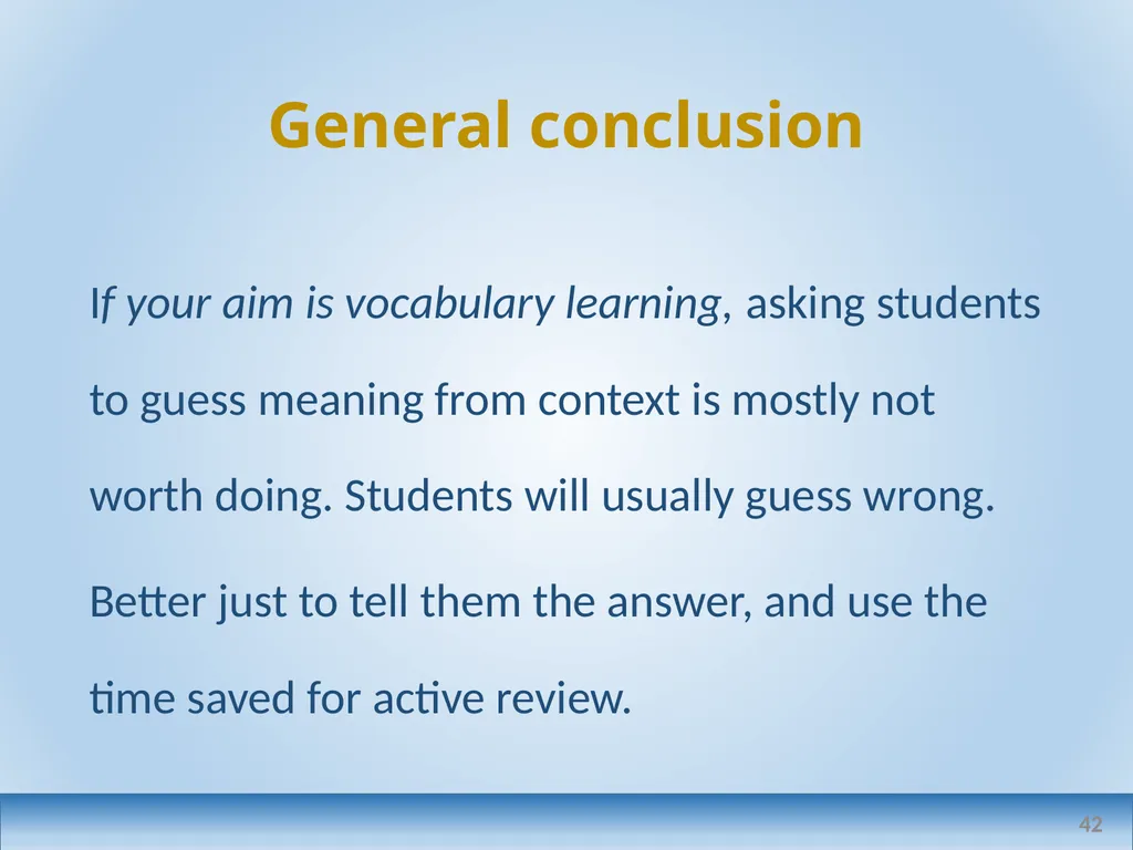 Applied linguistics research: a teacher's - slide 42 of 71