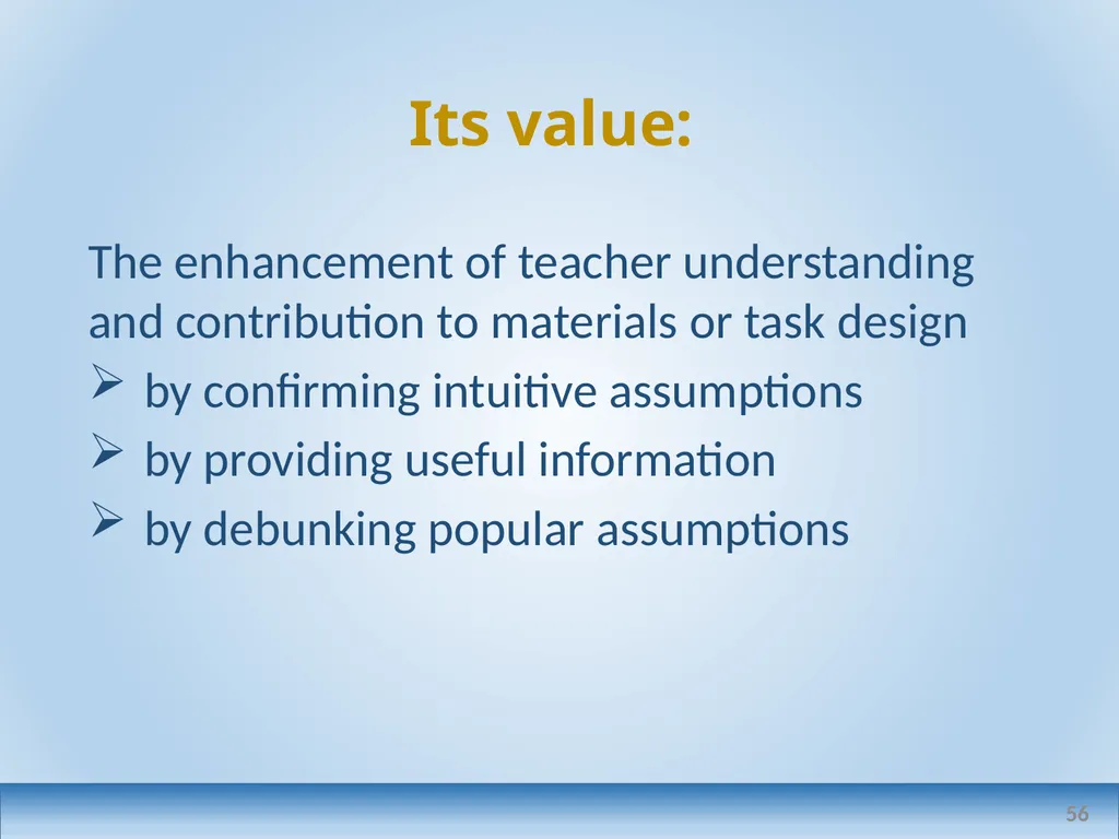 Applied linguistics research: a teacher's - slide 56 of 71