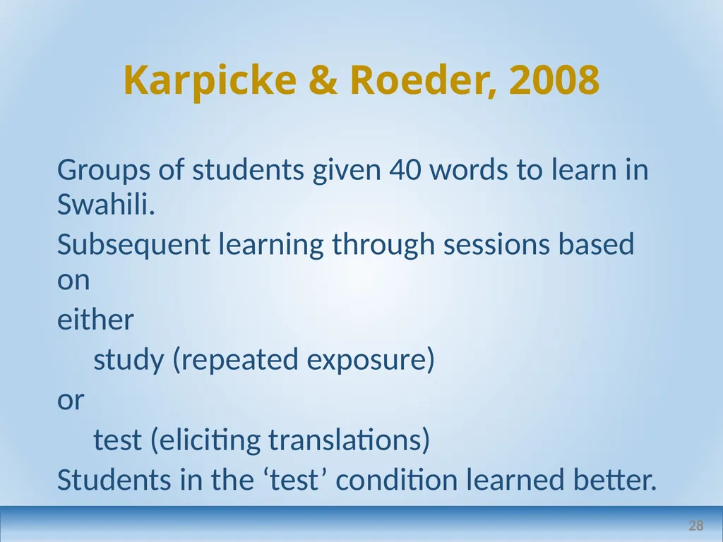 Applied linguistics research: a teacher's - slide 28 of 71