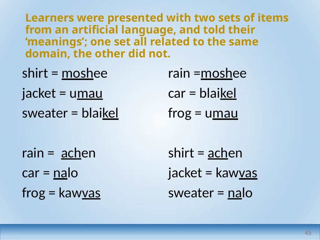 Applied linguistics research: a teacher's - slide 45 of 71