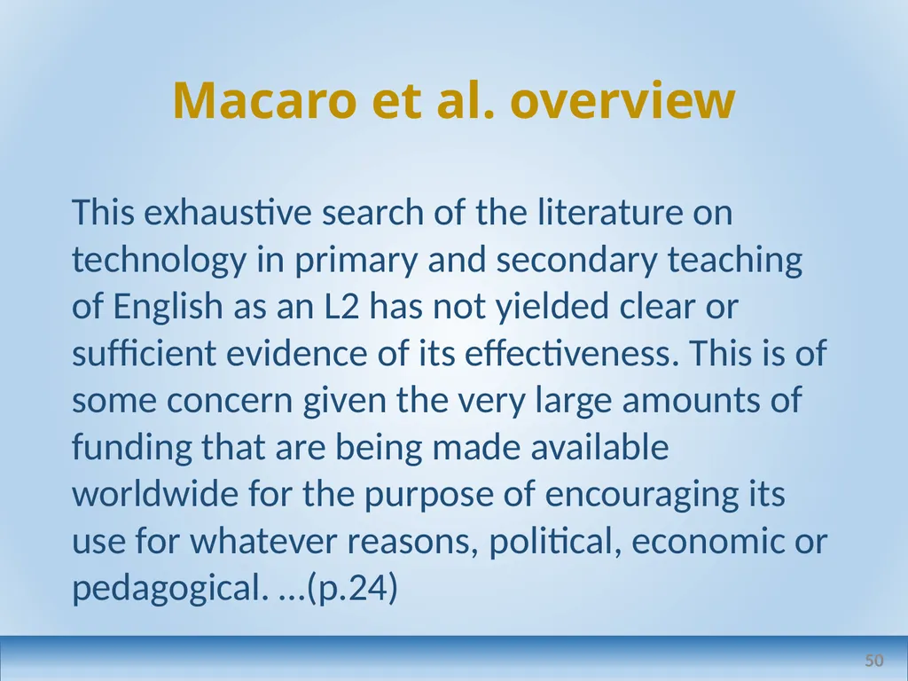 Applied linguistics research: a teacher's - slide 50 of 71