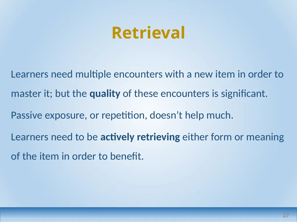 Applied linguistics research: a teacher's - slide 27 of 71