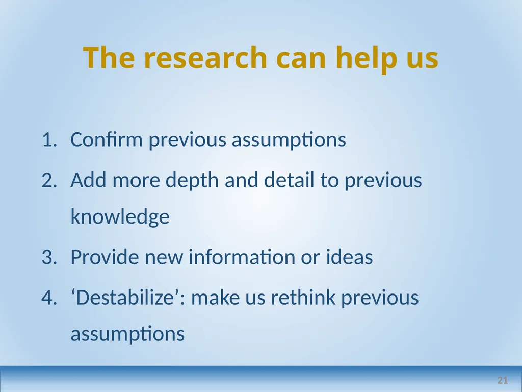 Applied linguistics research: a teacher's - slide 21 of 71