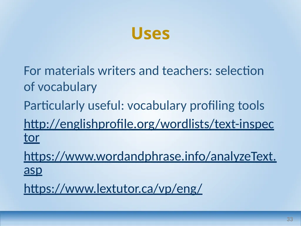 Applied linguistics research: a teacher's - slide 33 of 71