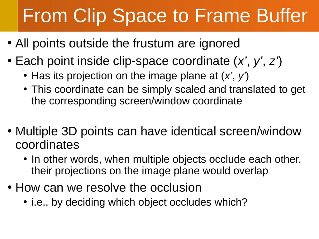CS112: Projection Transformations Shuang Zhao - slide 23 of 28