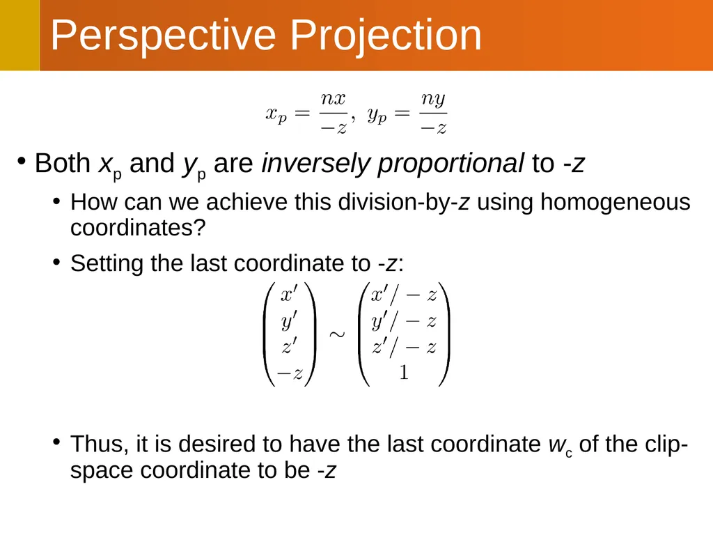 CS112: Projection Transformations Shuang Zhao - slide 13 of 28