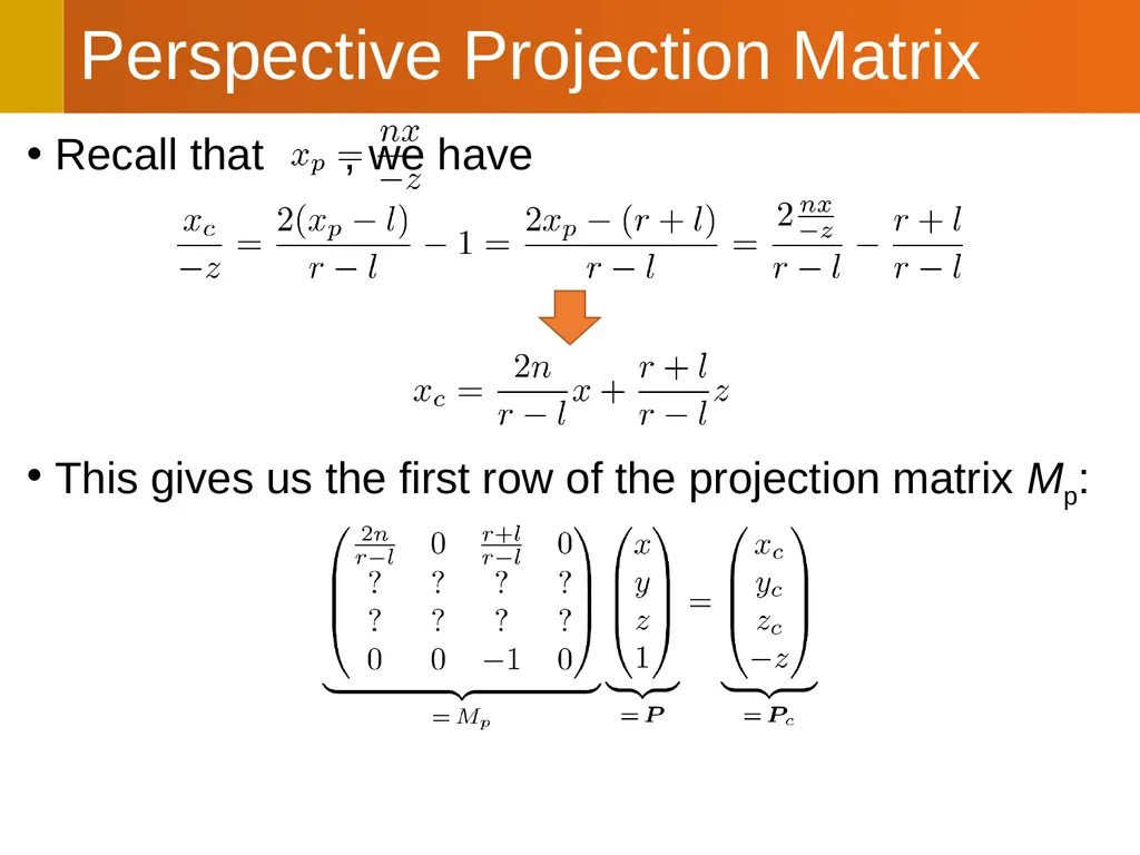 CS112: Projection Transformations Shuang Zhao - slide 16 of 28