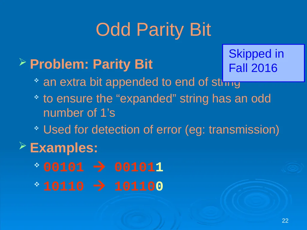 For last lecture… 1 Covered (for FUN and - slide 22 of 62