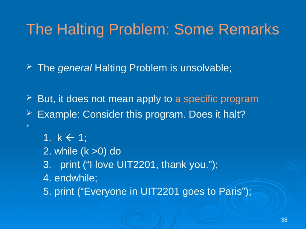 For last lecture… 1 Covered (for FUN and - slide 38 of 62