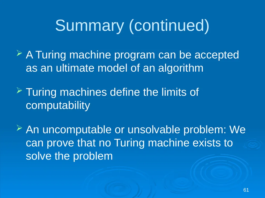 For last lecture… 1 Covered (for FUN and - slide 61 of 62