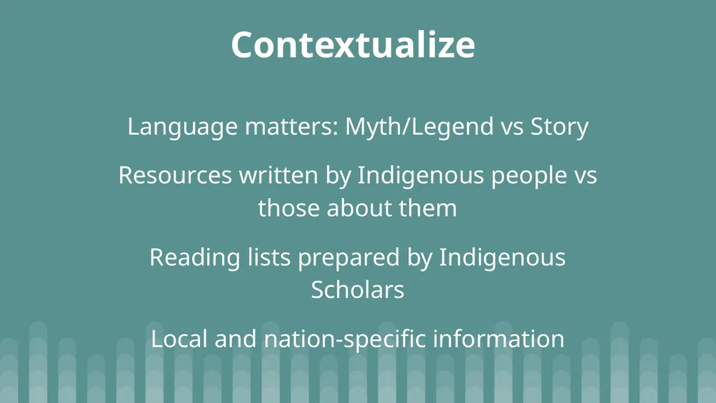 It’s the Little Things: Practicing Decolonization - slide 15 of 18