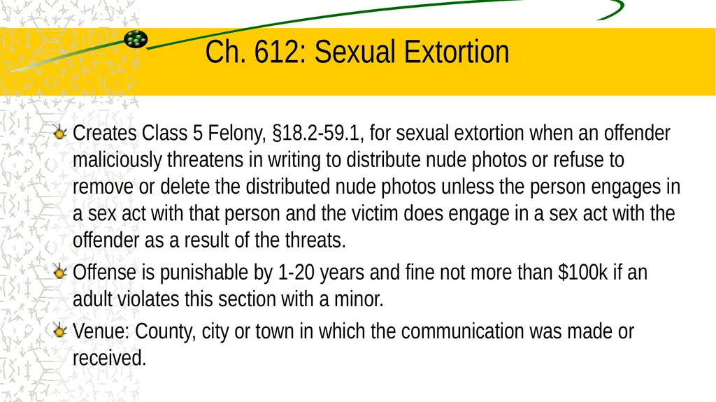 CASC 2023 Legislative Update For Virginia Law - slide 32 of 80