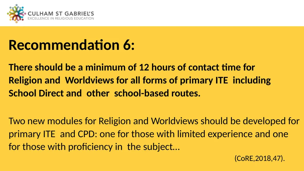 A response from Teacher Education A grant was - slide 2 of 5